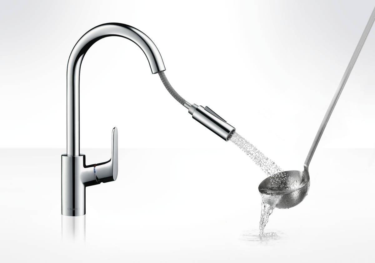 HANSGROHE FOCUS COCINA MONOMANDO PICO EXTRAIBLE CROMO