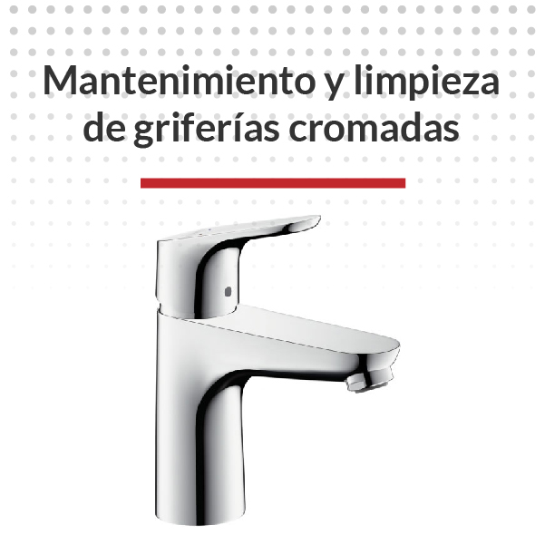 Mantenimiento y limpieza de griferías cromadas