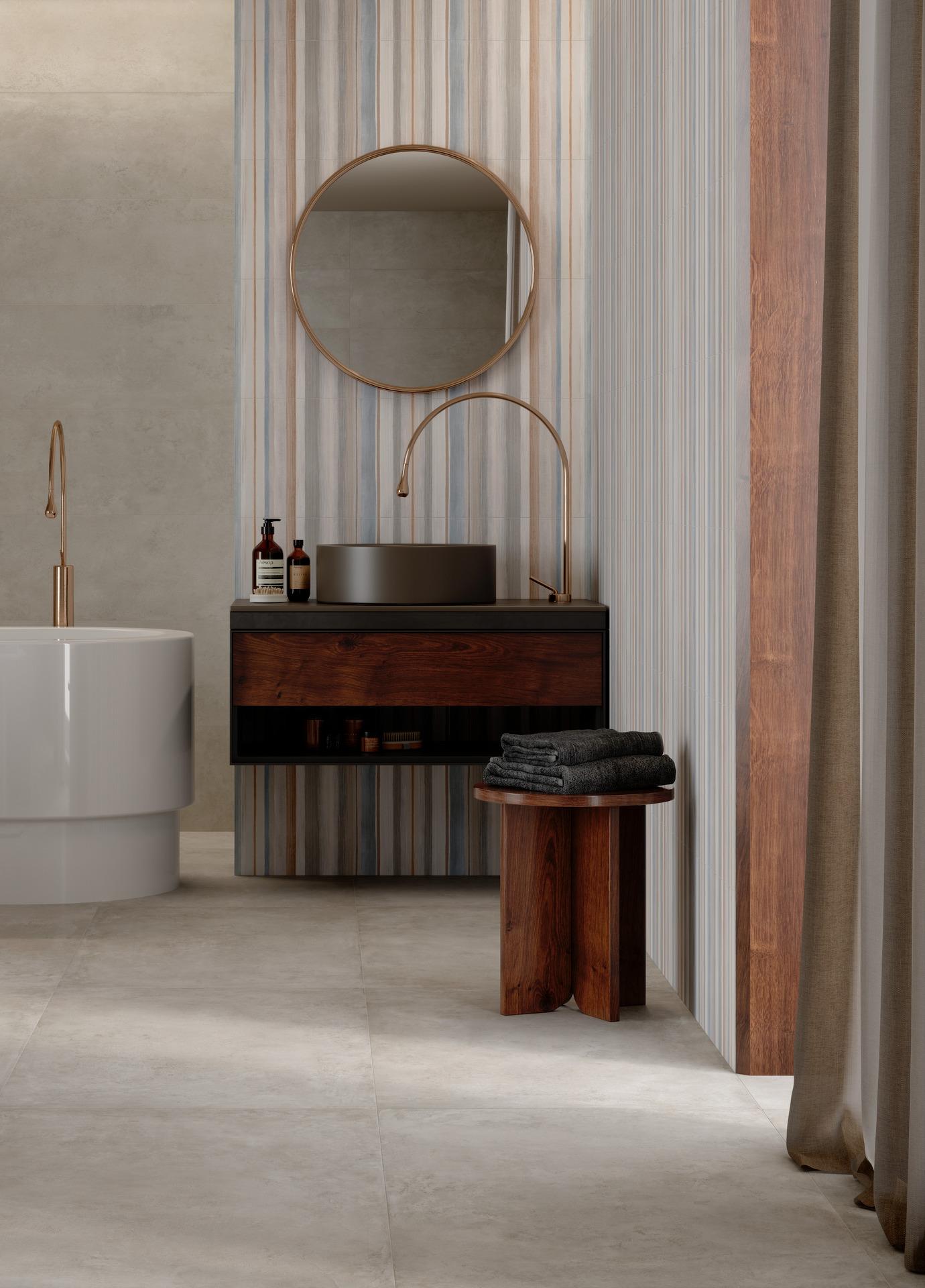 MARAZZI PLAZA WALLACE GREY 30X90 RECT(DECOR)