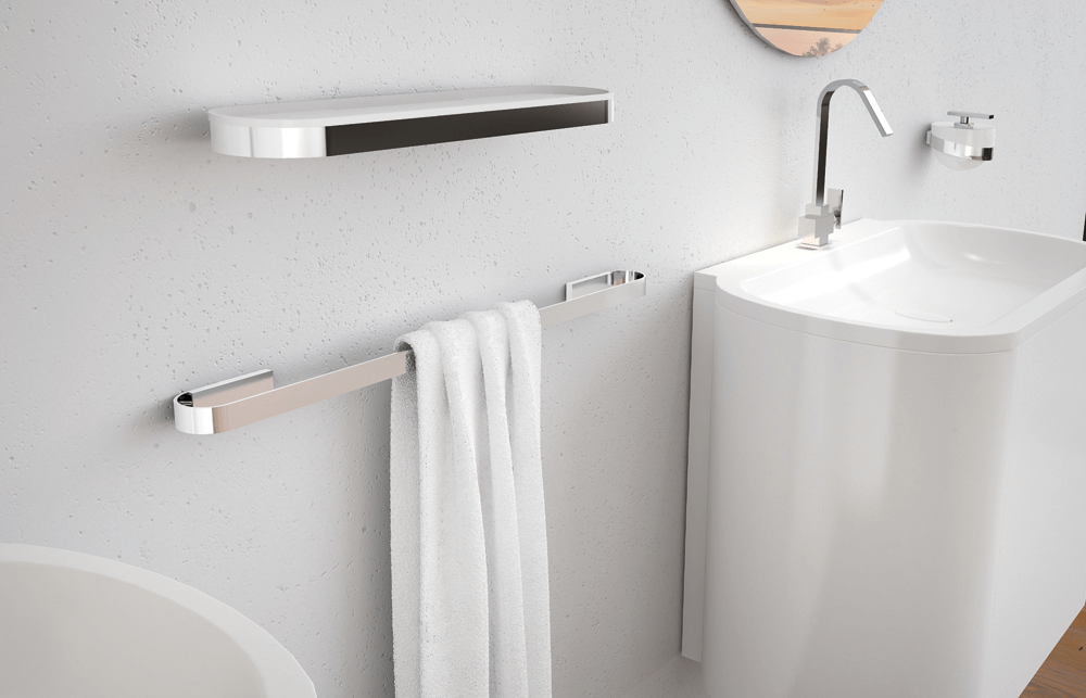 ZEN DESIGN WOMAN DISPENSADOR DE JABON PARED CROMO BLANCO