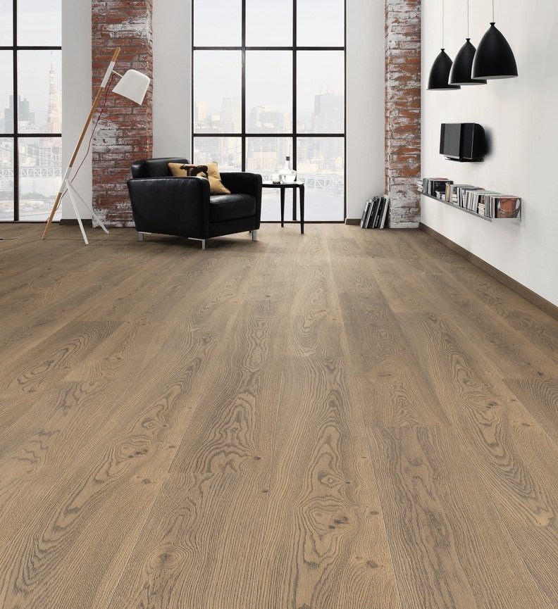 HARO PARQUET 4000 ROBLE GRIS TABACO UNIV CEP N+ 13.5X240X220MM