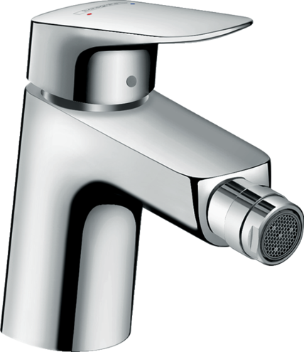 HANSGROHE LOGIS BIDET FRONTAL MONOMANDO 70 MM CROMO CON VALVULA